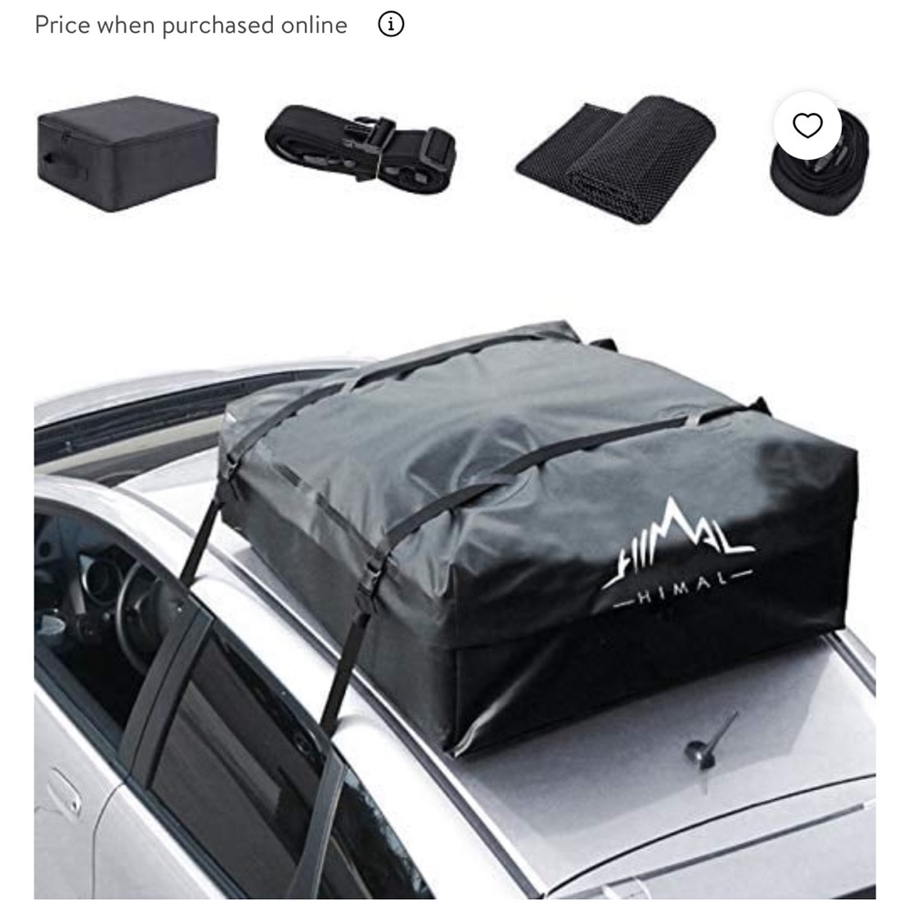 Car Rooftop Cargo Carrier. No luggage rack needed.